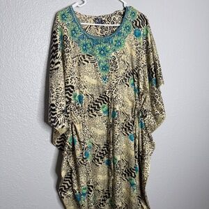 NF Free Size Kaftan Vacation Cover Up Dress